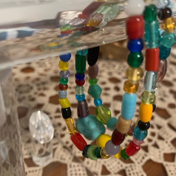 Handmade Accessories - Bracelet colorful beaded set of three